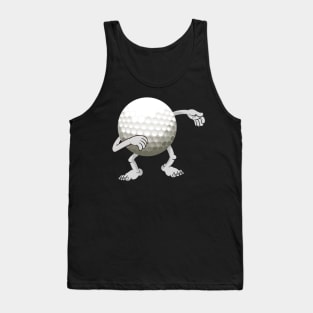 Funny dabbing golf ball Tank Top